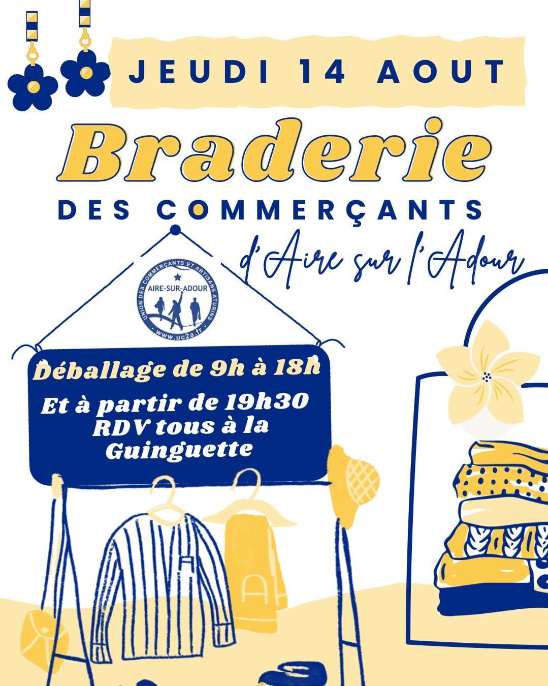 Braderie Jeudi 14 Août 2025