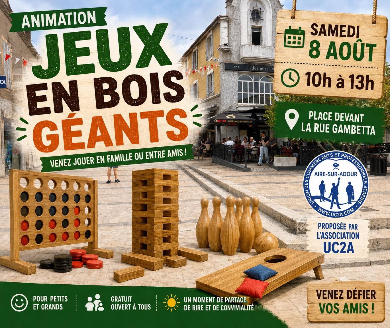 Les jeux en bois géants